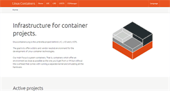 Desktop Screenshot of linuxcontainers.org